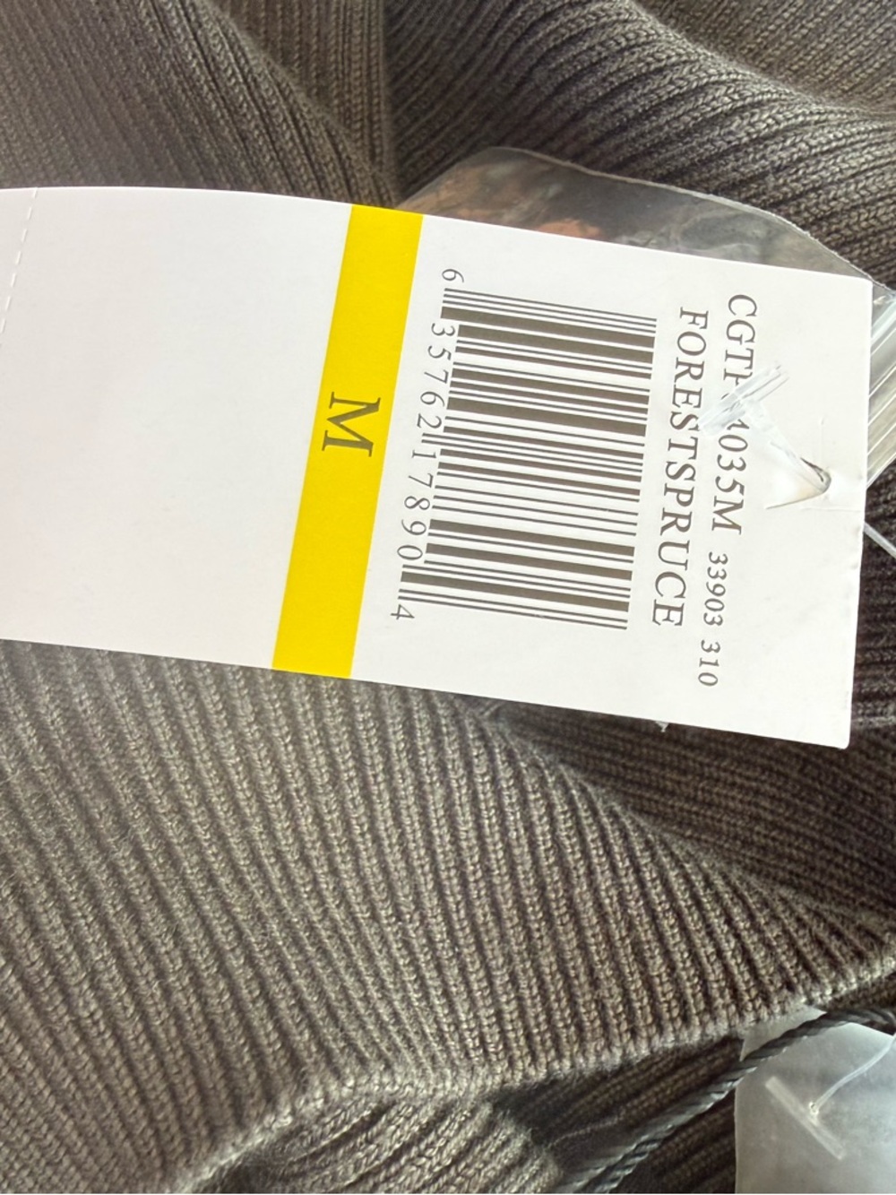 BNWT Cable & Gauge Forest Spruce Ribbed Mock Turtleneck. Size Medium - Picture 8 of 11
